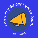 Logo of Kentucky student voice - a megaphone